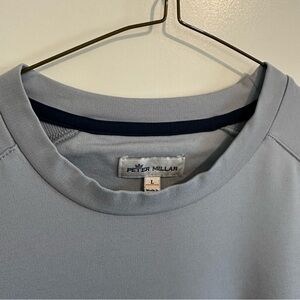 Peter Millar grey long sleeve shirt activewear sz L